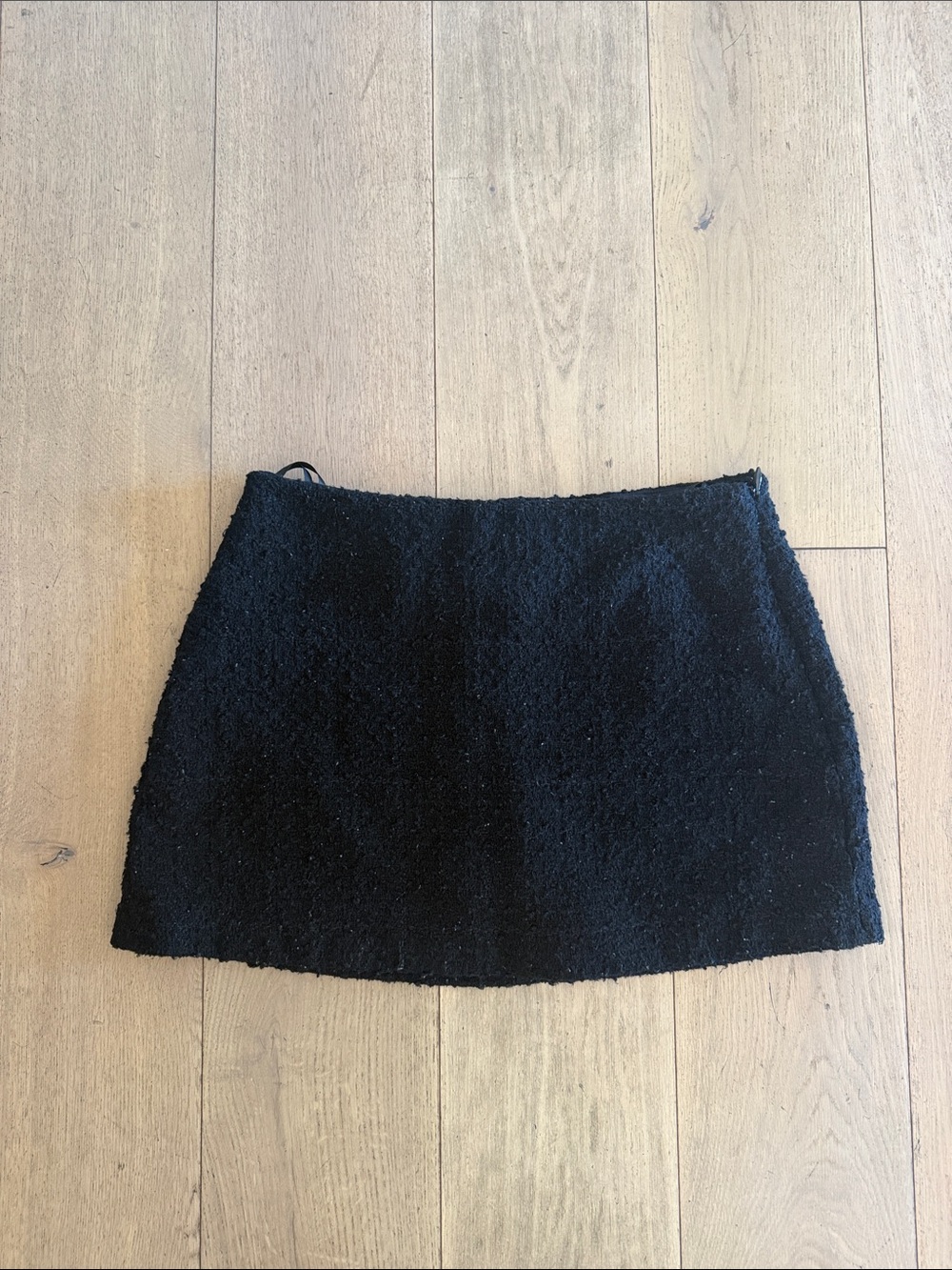 Abercrombie & Fitch Black Bouclé Mini Skirt with shorts